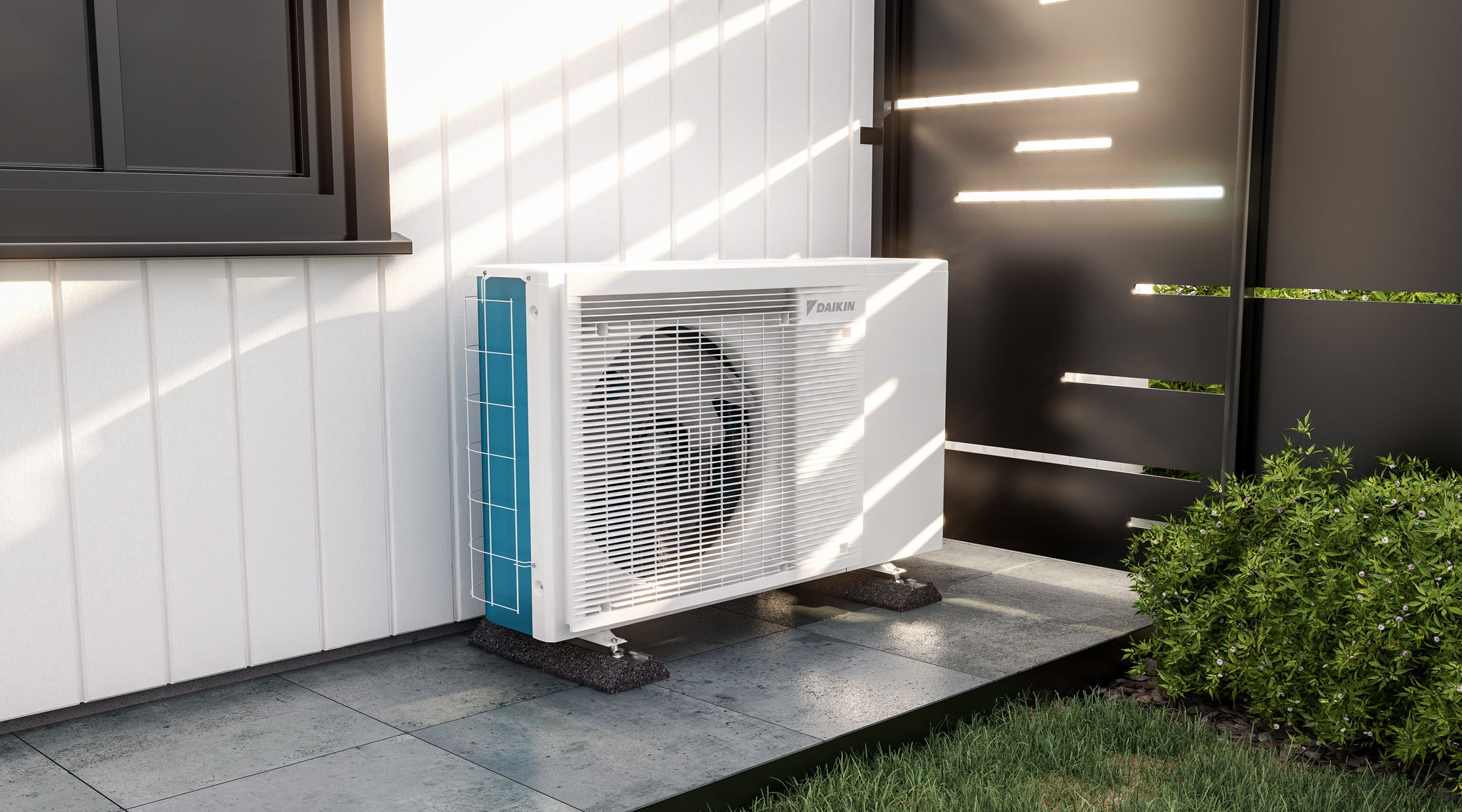 Inštalacija Daikin Emura na prostem