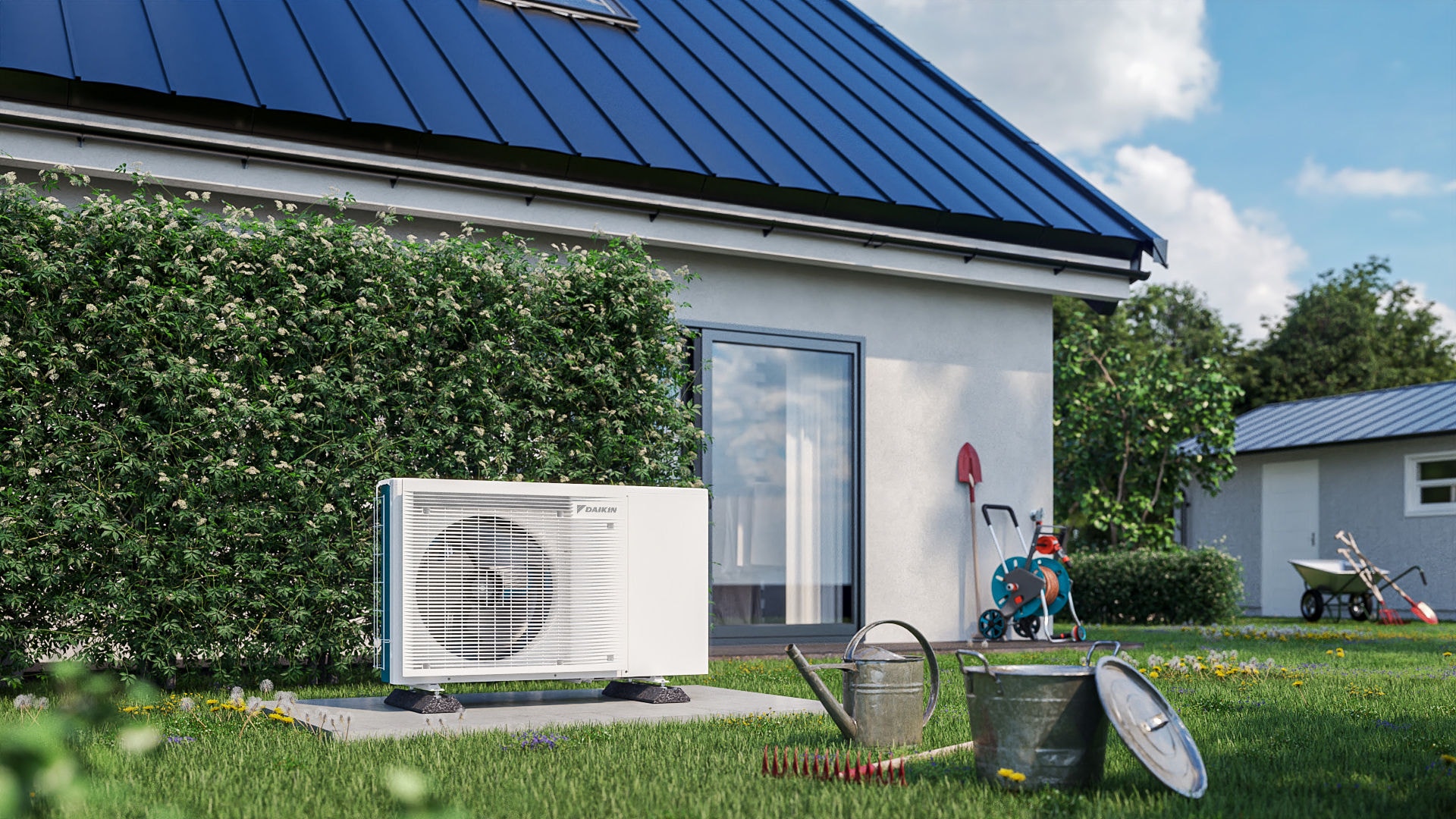Inštalacija Daikin na prostem