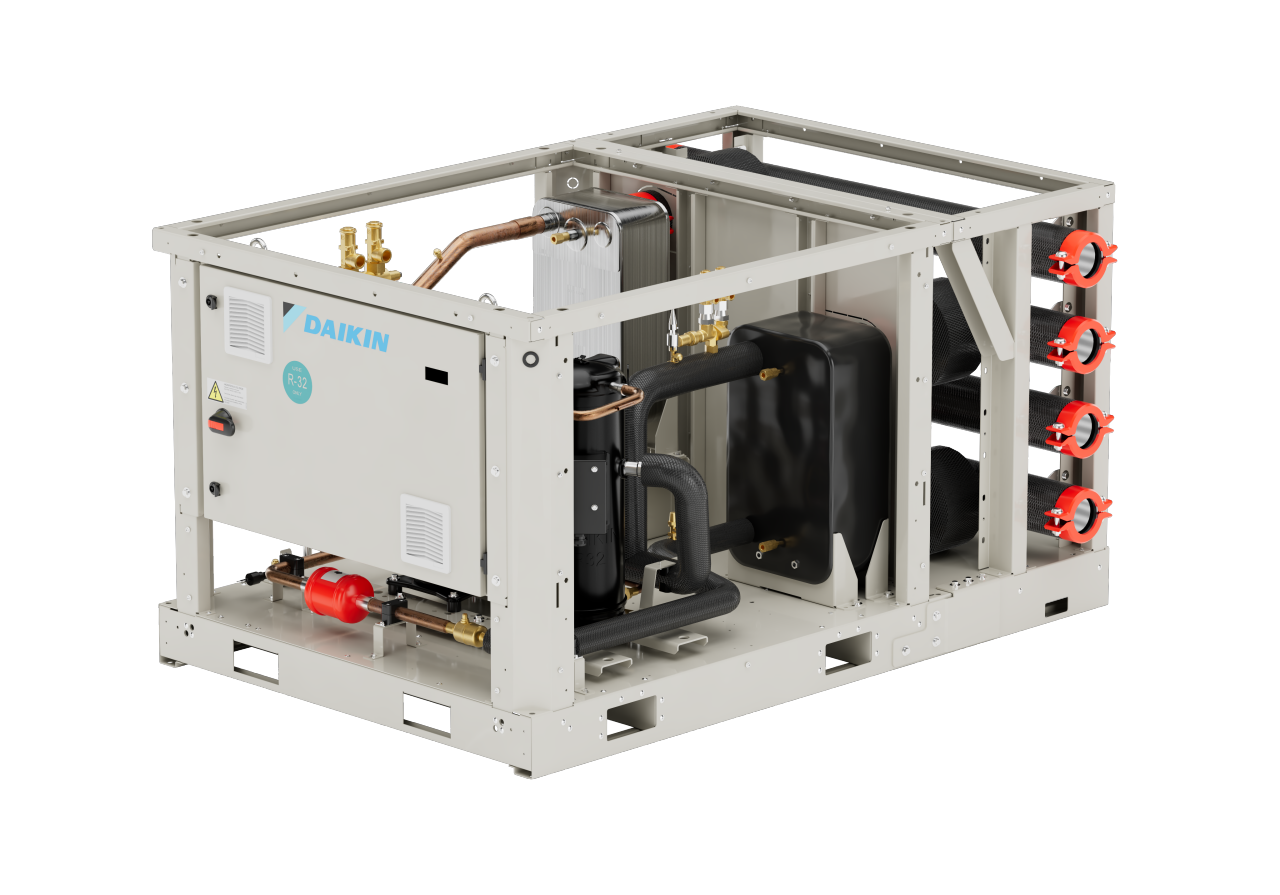 Modularne toplotne črpalke voda–voda