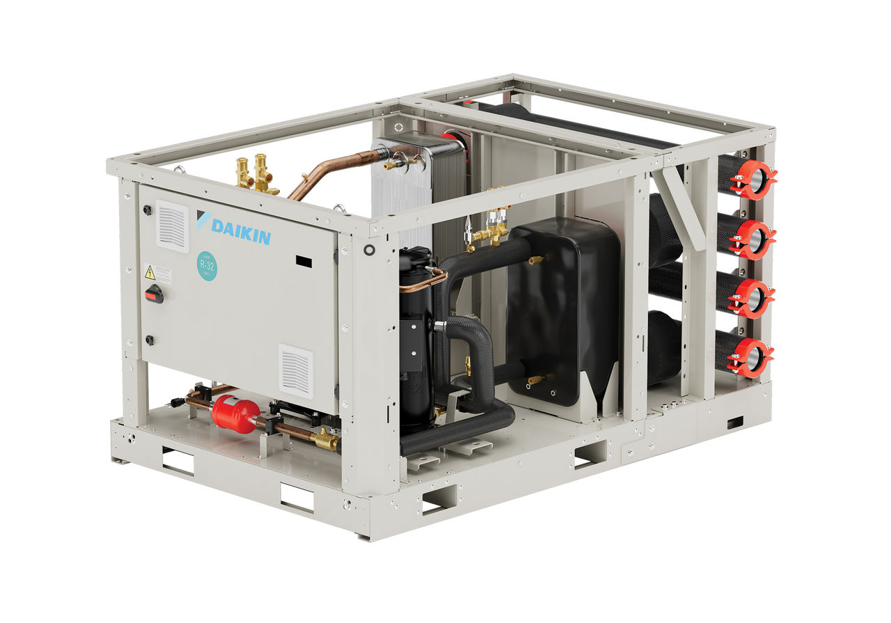 water-to-water heat pump system
